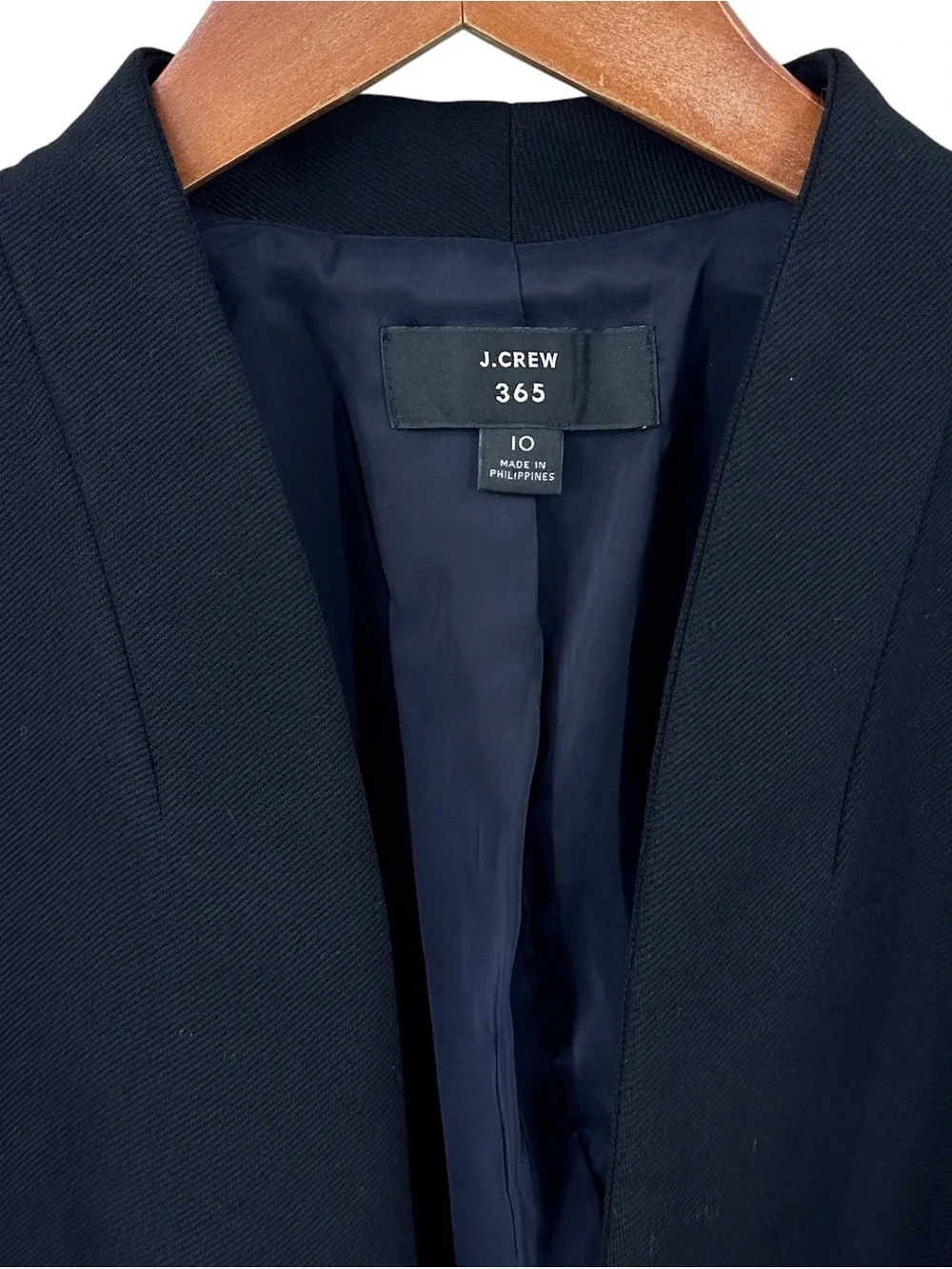 J. CREW Jacket Going Out Blazer Stretch Open Black